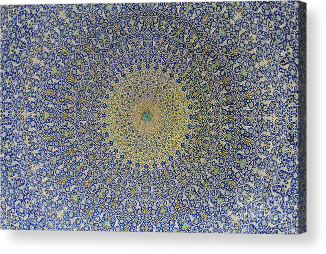 Ceiling Acrylic Print featuring the photograph Masjed-e Shah, Isfahan, Iran by Sergio Formoso