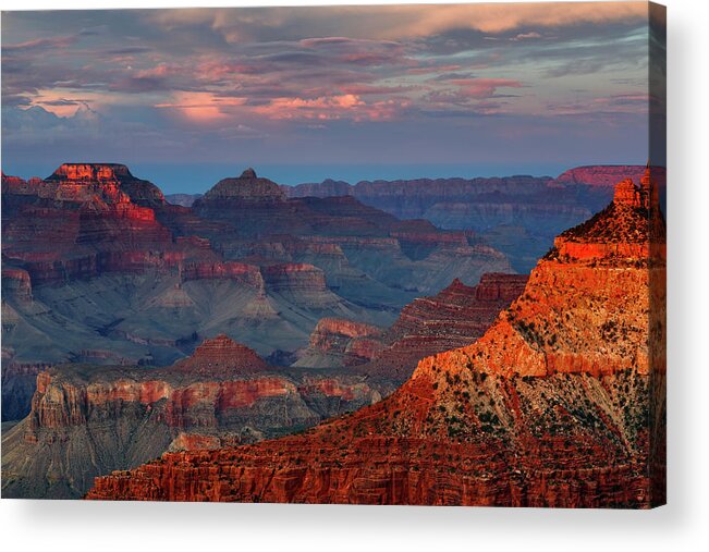 Scenics Acrylic Print featuring the photograph Mather Point Sunset by Don Smith