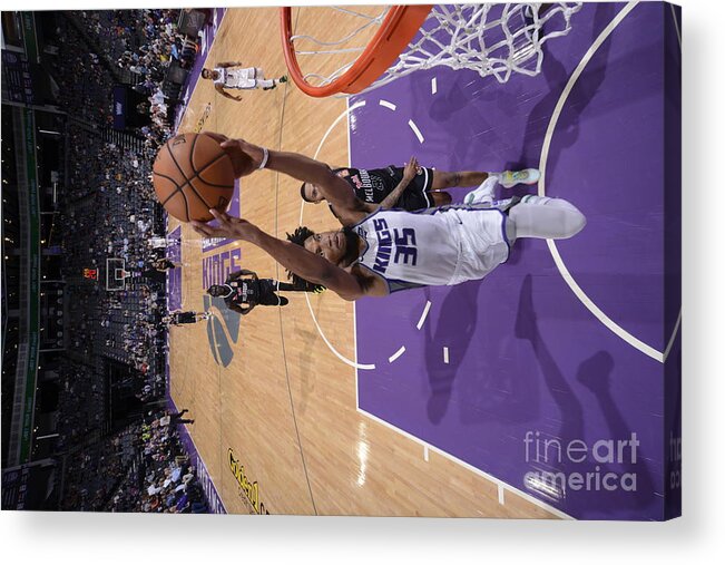 Marvin Bagley Iii Acrylic Print featuring the photograph Melbourne United V Sacramento Kings by Rocky Widner
