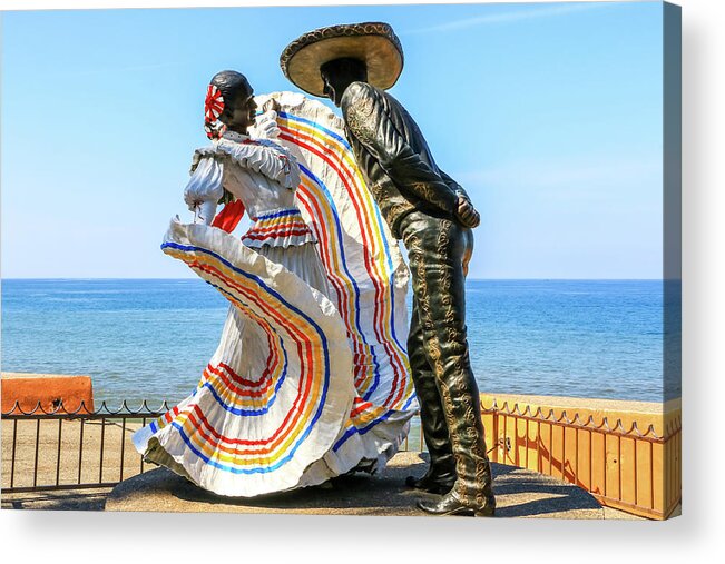 Jarabe Tapatío Acrylic Print featuring the photograph Mexican Hat Dance, Puerto Vallarta by Dawn Richards