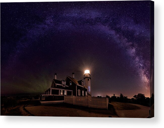 Milkyway Acrylic Print featuring the photograph Milky Way Over The Highland Lighthouse by April Chai