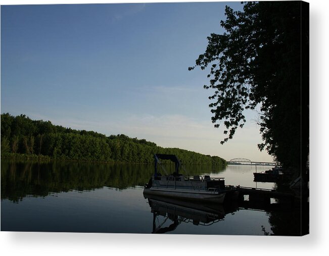 Mississippi Muscatine Acrylic Print featuring the photograph Mississippi Muscatine by Dylan Punke