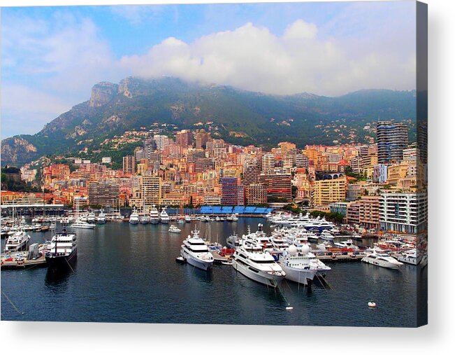 Outdoors Acrylic Print featuring the photograph Monte Carlo, Monaco by Annhfhung