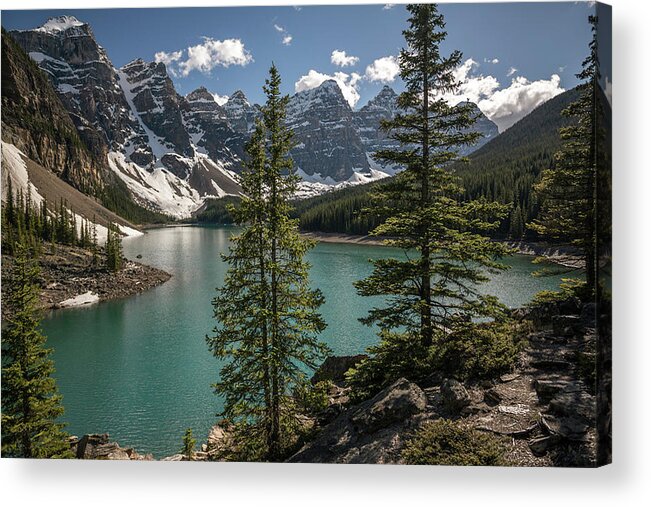 Tranquility Acrylic Print featuring the photograph Moraine Lake by Gemma