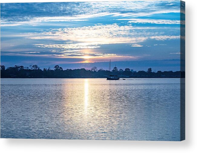 River Acrylic Print featuring the photograph Morning on the River by Mary Ann Artz