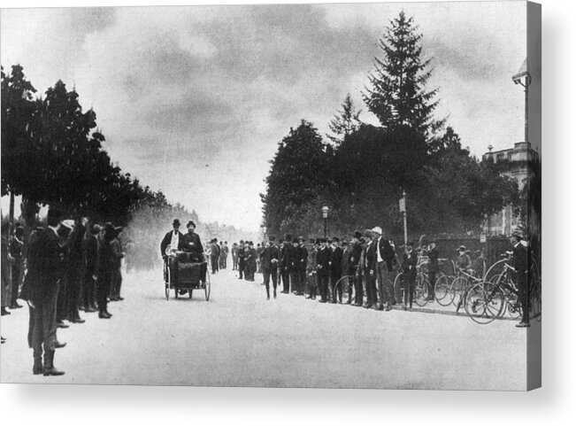 Crowd Acrylic Print featuring the photograph Motor Race by Hulton Archive