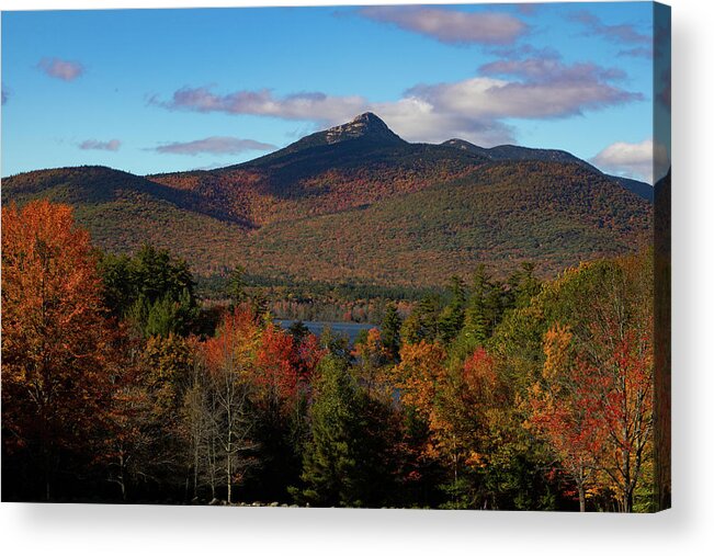 Chocorua Fall Colors Acrylic Print featuring the photograph Mount Chocorua New Hampshire by Jeff Folger