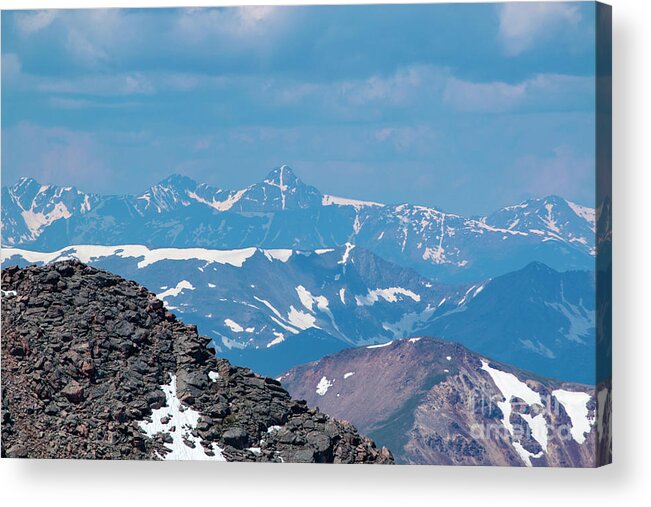 Mount Bierstadt Acrylic Print featuring the photograph Mount Holy Cross by Steven Krull