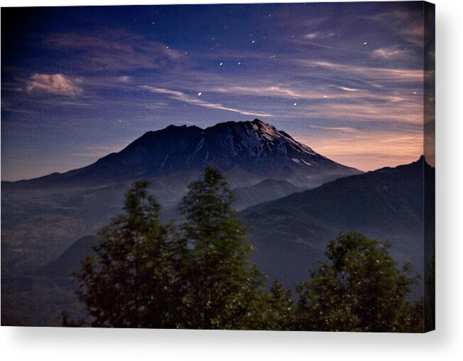 Mount St. Helens Acrylic Print featuring the photograph Mount St. Helens Sleeping Sentinal by Jeanette Mahoney