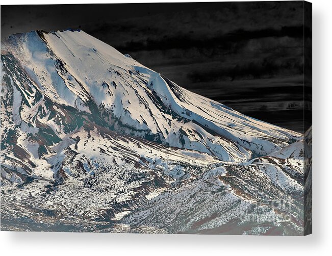 Dark Acrylic Print featuring the photograph Mountain Moonlight by Rich Collins