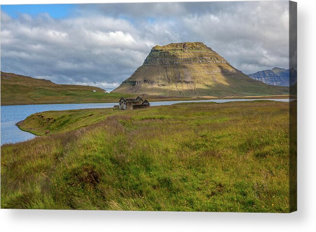 David Letts Acrylic Print featuring the photograph Mountain Top of Iceland by David Letts