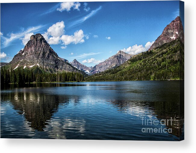 Mountains Acrylic Print featuring the photograph Mountains at Two Medicine by Kathy McClure