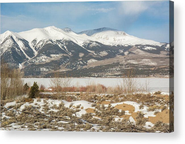 Elbert Acrylic Print featuring the photograph Mt. Elbert Winter #1 by Aaron Spong