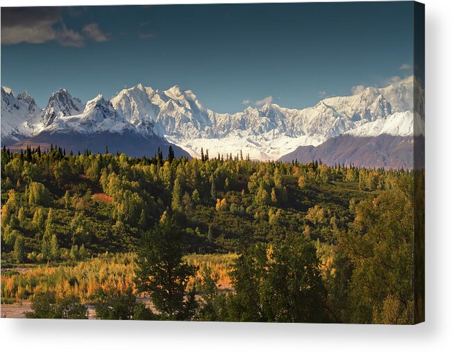Scenics Acrylic Print featuring the photograph Mt. Mckinley- Alaska by Enn Li  Photography