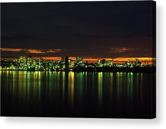 Corporate Business Acrylic Print featuring the photograph Mumbai At Night by Ooyoo