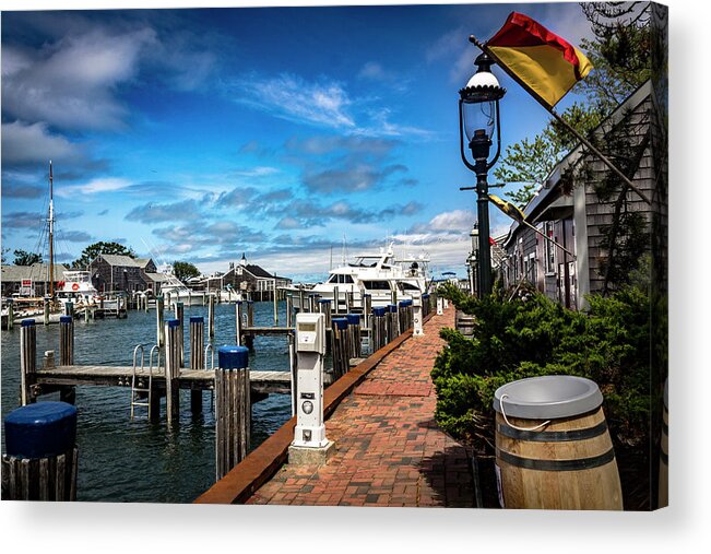 Harbor Acrylic Print featuring the photograph Nantucket Harbor Series 6593 by Carlos Diaz