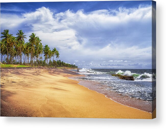 Scenics Acrylic Print featuring the photograph Natural Beach Of Sri Lanka by Cinoby