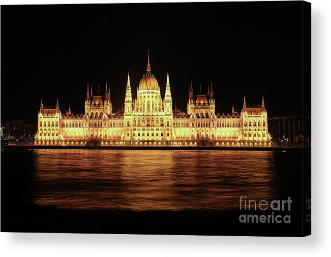 Outdoors Acrylic Print featuring the photograph Neoclassical Parliament Building At by Kasra Kyanzadeh