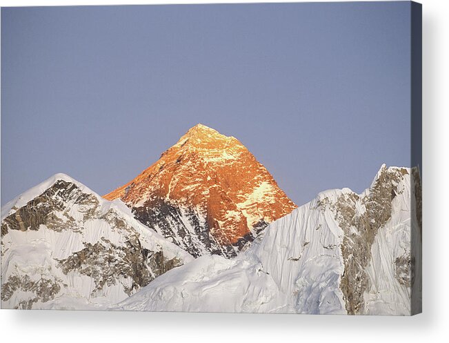 Scenics Acrylic Print featuring the photograph Nepal, Himalayas, Mt Everest, Dusk by Alan Kearney