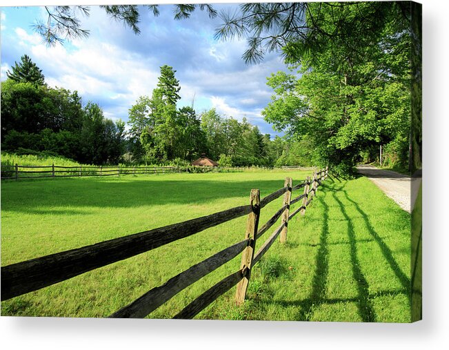 New England Acrylic Print featuring the photograph New England Field #1620 by Michael Fryd