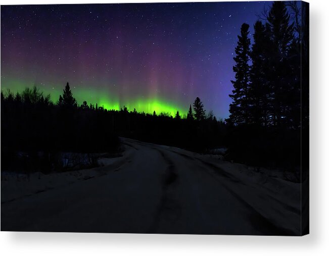 Northern Lights Acrylic Print featuring the photograph Night Dancer by Susan Rissi Tregoning