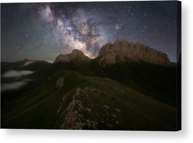 Astronomy Acrylic Print featuring the photograph Night Over The Devil's Gate by Vasily Iakovlev