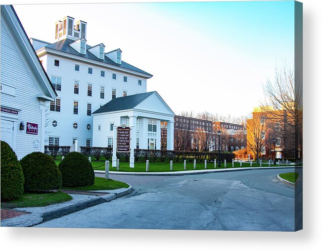 Kreitzberg Library Acrylic Print featuring the photograph Norwich University Front Entrance by Jeff Folger