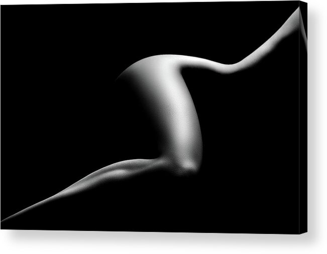 Woman Acrylic Print featuring the photograph Nude woman bodyscape 9 by Johan Swanepoel