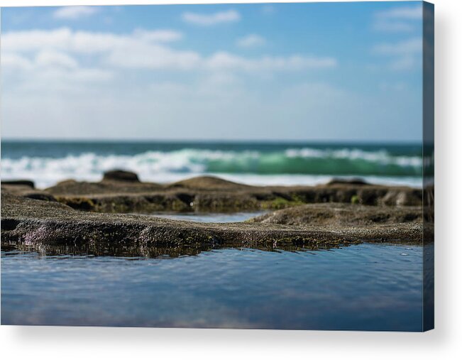 Landscape Acrylic Print featuring the photograph Ocean beach tide pools by Local Snaps Photography