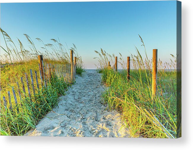 Photographs Acrylic Print featuring the photograph Ocean Isle Beach Path by Donna Twiford
