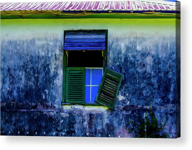 Windows Acrylic Print featuring the photograph Old window 3 by Stuart Manning