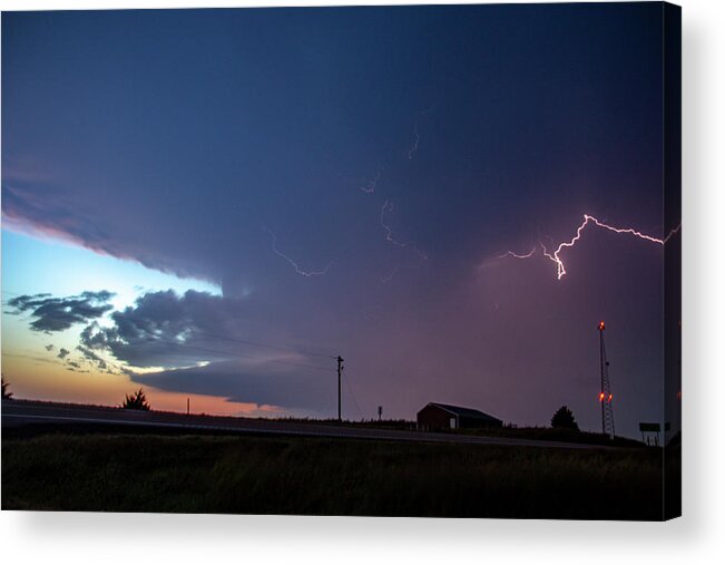 Nebraskasc Acrylic Print featuring the photograph One Last Storm Chase of 2019 014 by Dale Kaminski