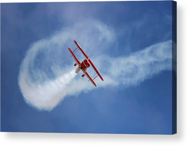 Flight Demonstration Acrylic Print featuring the photograph Oracle Banked Approach by American Landscapes