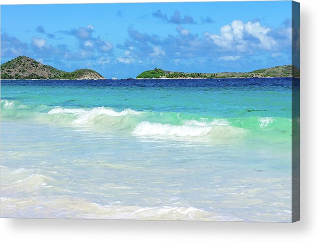 Caribbean Acrylic Print featuring the photograph Orient Beach View 2, St. Martin by Dawn Richards