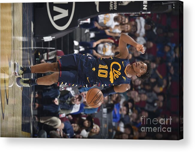 Darius Garland Acrylic Print featuring the photograph Orlando Magic V Cleveland Cavaliers by David Liam Kyle