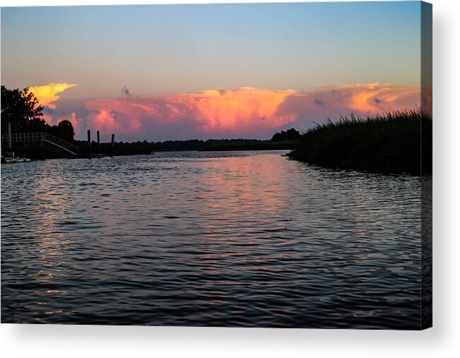 Sunset Acrylic Print featuring the photograph Painted Sunset by Victoria Williams