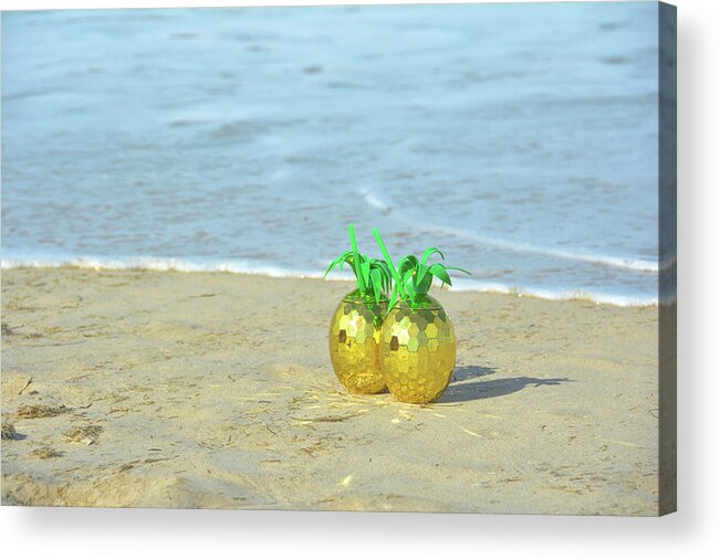 Banks Acrylic Print featuring the photograph Pair Of Pineapples by Jamart Photography