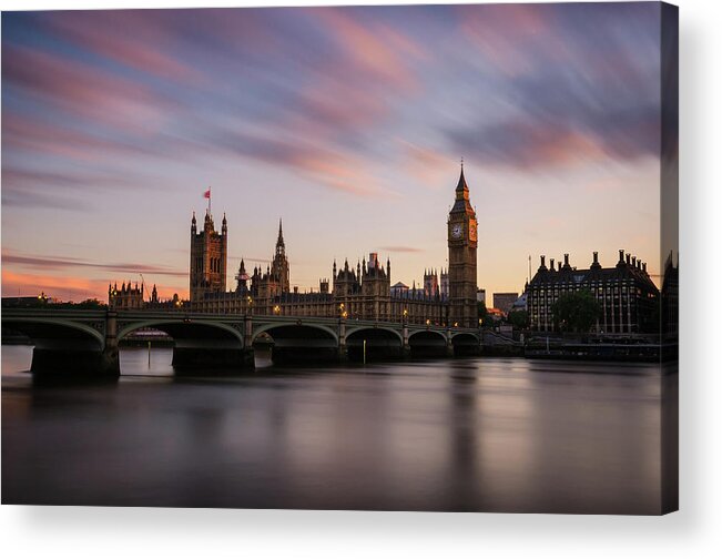 Tranquility Acrylic Print featuring the photograph Palace Of Westminster by Scott Baldock
