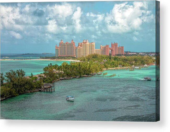 Paradise Island Acrylic Print featuring the photograph Paradise Island Bahamas by Kristia Adams