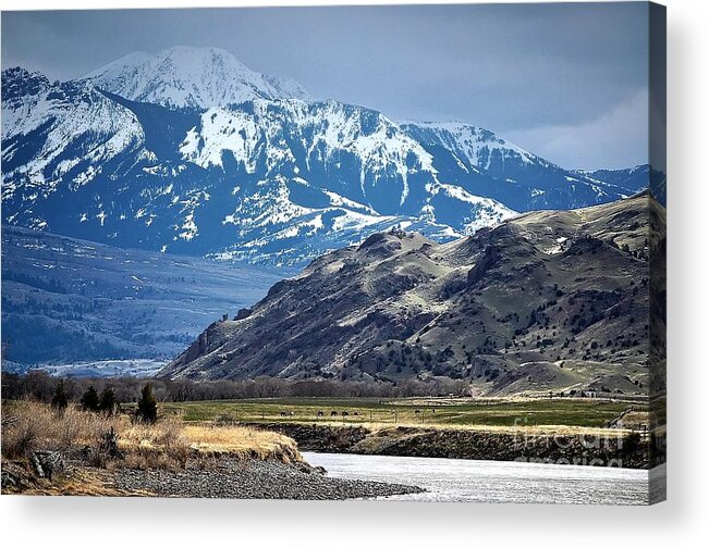 Yellowstone National Park Acrylic Print featuring the photograph Paradise Valley Montana by Steve Brown
