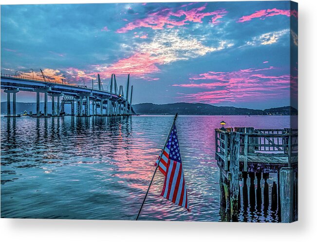 Jeffrey Friedkin Photography Acrylic Print featuring the photograph Patriotic Sunset by Jeffrey Friedkin