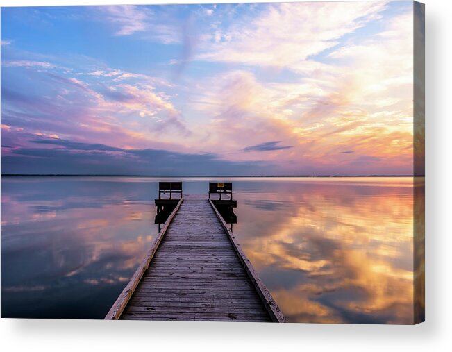Landscape Acrylic Print featuring the photograph Peaceful by Russell Pugh
