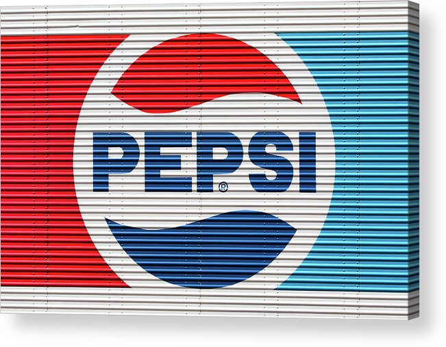 Pepsi Acrylic Print featuring the photograph Pepsi Lines by Todd Klassy