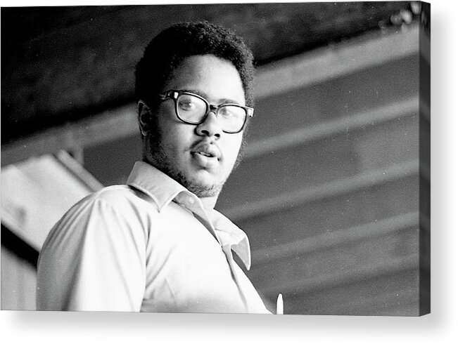 Phoenix Acrylic Print featuring the photograph Perturbed High School Student, with Substantial Eyeglasses, 1972 by Jeremy Butler
