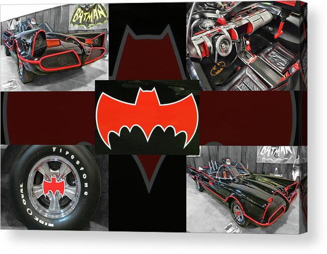 Batman Acrylic Print featuring the photograph Photo collection of '66 Batmobile by Daniel Adams