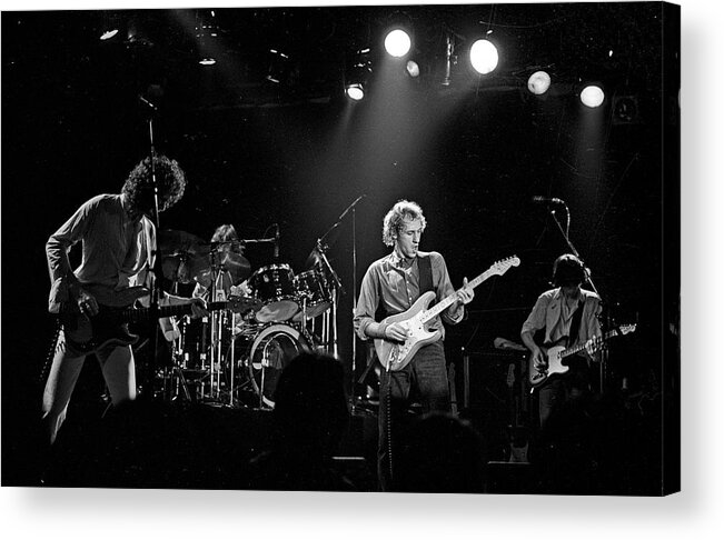1980-1989 Acrylic Print featuring the photograph Photo Of Dire Straits by Michael Ochs Archives