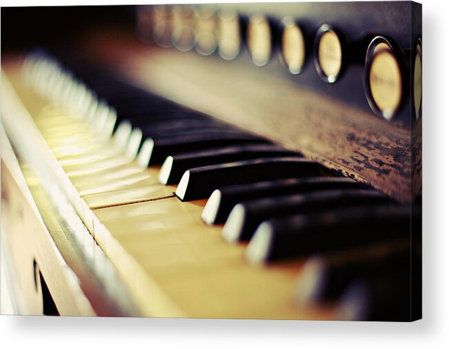 Piano Acrylic Print featuring the photograph Piano by Copyright Sarah Kriner