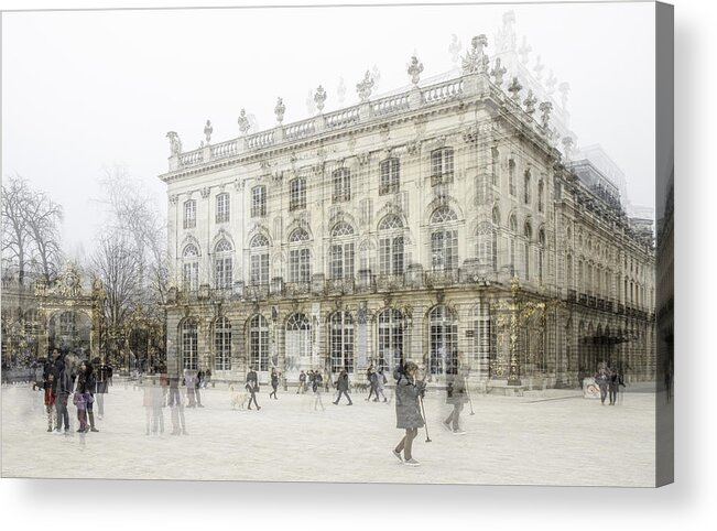 Surreal Acrylic Print featuring the photograph Place Stanislas by Gilbert Claes