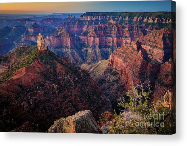 America Acrylic Print featuring the photograph Point Imperial Twilight by Inge Johnsson