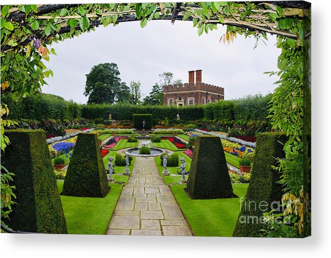 Hampton Acrylic Print featuring the photograph Pond Garden - Hampton Court Palace by Abigail Diane Photography